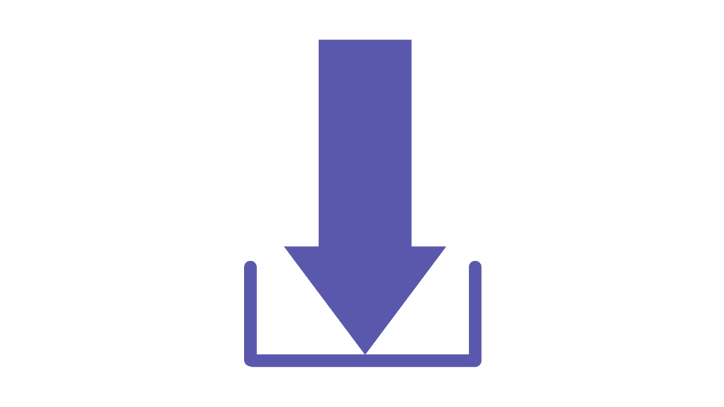 Purple down arrow icon